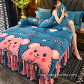 Queen Cm Duvet Covers bedskirt titis 18 inci